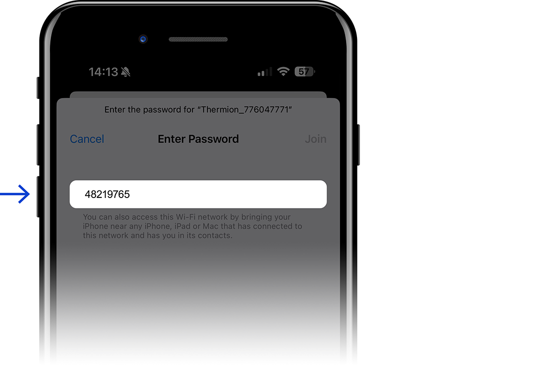 Reconnect with the new password